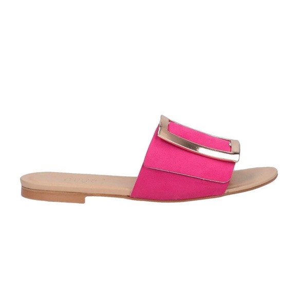 OVYE’ by Christina Lucchi, pink buckle sandals - Picture 2 of 6
